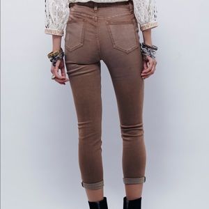 Free People Hi Rise Roller Skinny!